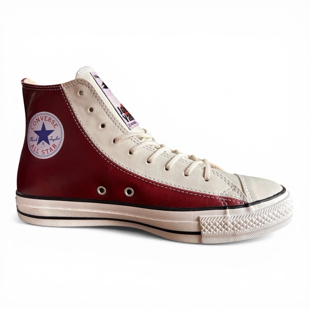 Ashita No Joe/Tomorrow Joe Converse , Leather Red/White , Men's Size US 8 RARE!! - Picture 4 of 12